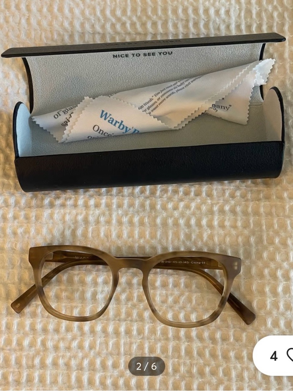 Warby Parker, Felix, Matte Sandlewood frames - Picture 2 of 3